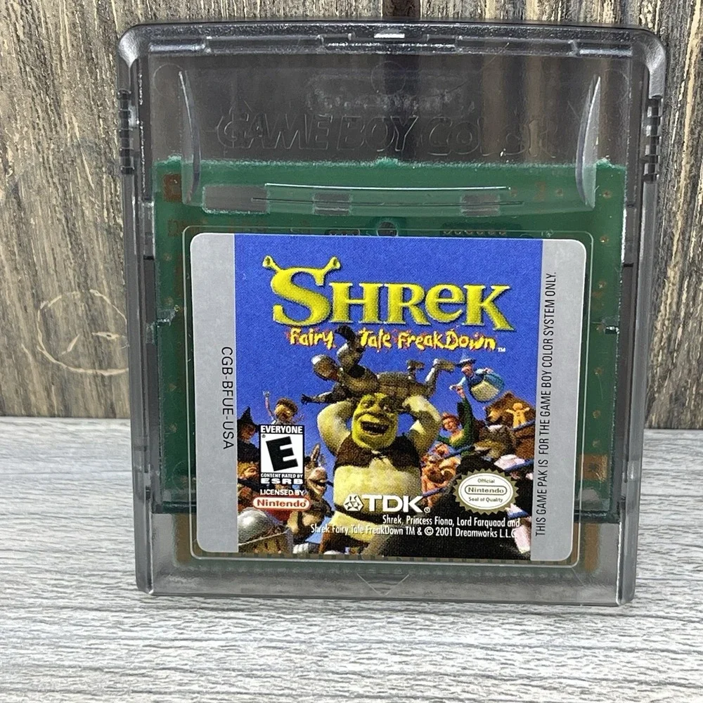 Shrek Fairy Tale Freakdown Nintendo Game Boy Color Cartridge Only Tested Working